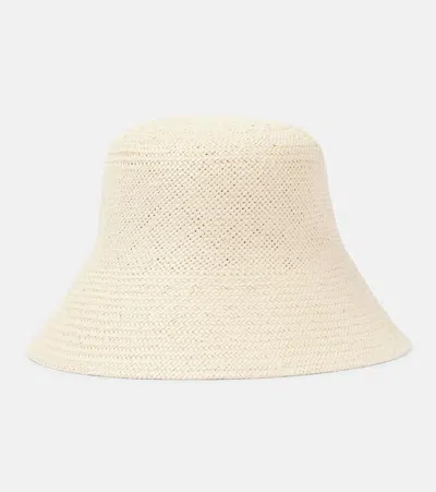 Jacquemus La Chapeau Vela Paper Bucket Hat In Beige