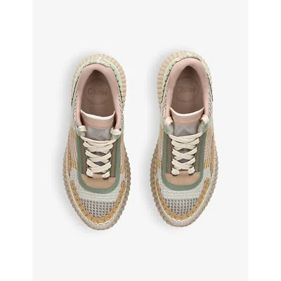 Chloé Chloè Nama Sneakers In Pale Green