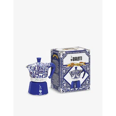 Bialetti White / Blue  X Dolce & Gabbana Moka Express Three-cup Aluminium Espresso Maker In White / Blue