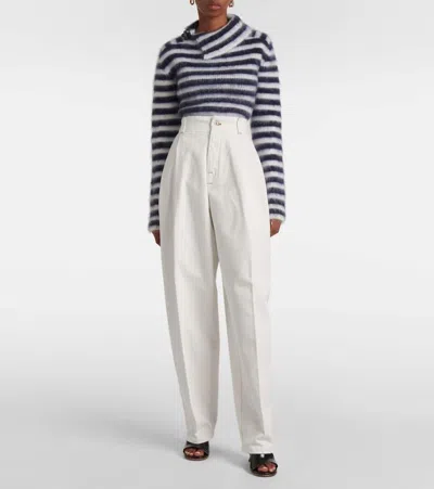 Jacquemus Women Le De-nimes Curzi Jeans In White