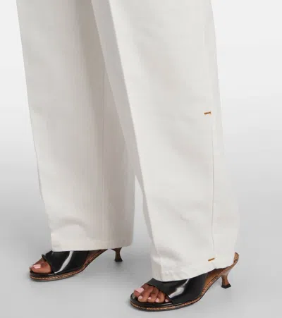 Jacquemus Women Le De-nimes Curzi Jeans In White