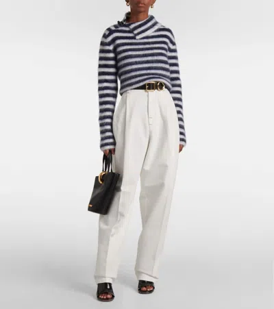 Jacquemus Women Le De-nimes Curzi Jeans In White