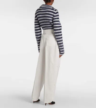 Jacquemus Women Le De-nimes Curzi Jeans In White