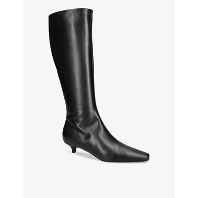 Totême 40 High Boots In Nappa Leather In Blk/other