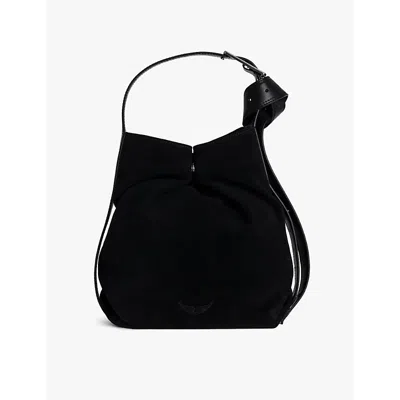 Zadig & Voltaire Le Cecilia Suede Tote Bag In Noir