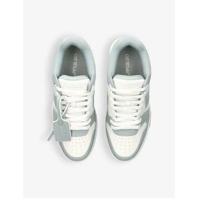 Off-white Off White Out Of Office Leather Sneakers In Pale Blue
