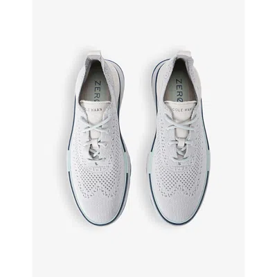 Cole Haan Mens 5 Zerogrand Stitchlite Wingtip Mesh Low-top Trainers Grey Mixed In Grey Mixed