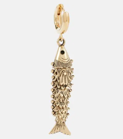 Isabel Marant Fish Drop Earrings In Silver