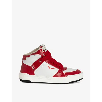 Zadig & Voltaire Wings High-top Sneakers In Power
