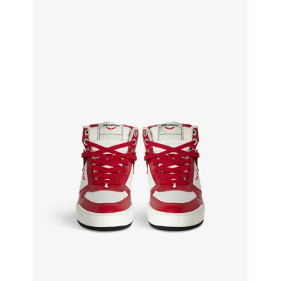 Zadig & Voltaire Wings High-top Sneakers In Power
