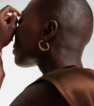 Anita Ko Coil 18kt Gold Hoop Earrings In Gold