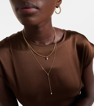 Anita Ko 18kt Gold Necklace With Diamonds In Gold