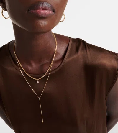 Anita Ko 18kt Gold Necklace With Diamonds In Gold