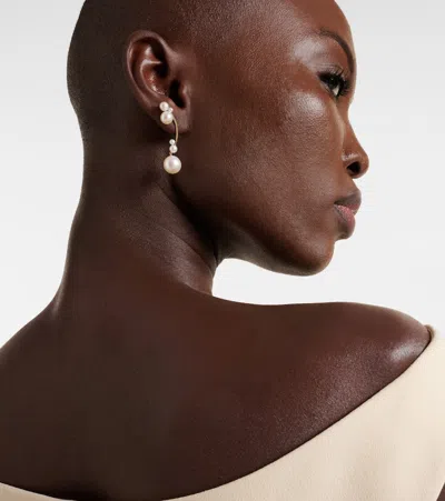 Sophie Bille Brahe Grand Stella 14kt Gold Single Earring With Pearls In Gold