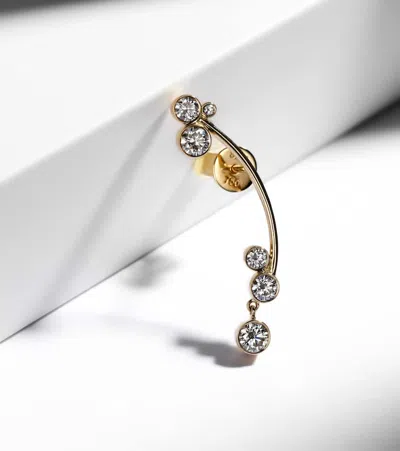Sophie Bille Brahe Grand Stella 14kt Gold Single Earring With Diamonds In Gold