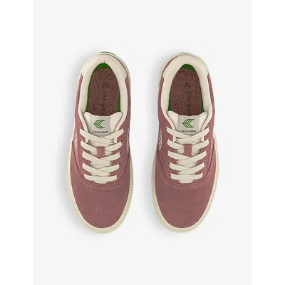 Cariuma Womens Suede Withered Naioca Branded Suede Low-top Trainers In Suede Withered