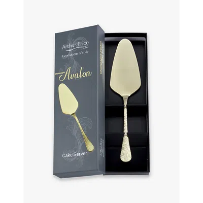Arthur Price Champagne Avalon Pvd-coated Stainless-steel Cake Server In Champagne