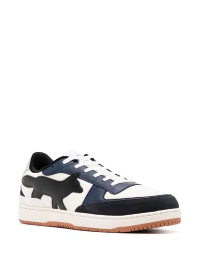 Maison Kitsuné Chiru Trainers In Navy