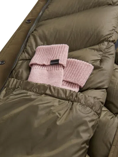 Woolrich Wool Insulated Arctic Parka Jacket For Women In Brown