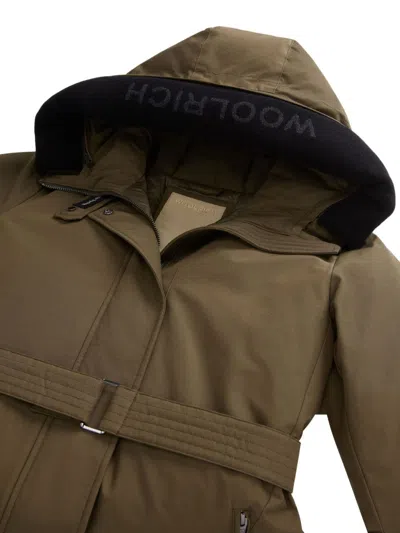 Woolrich Wool Insulated Arctic Parka Jacket For Women In Brown