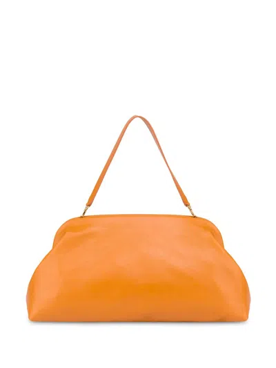 Philosophy Di Lorenzo Serafini Lauren Leather Clutch Bag In Orange
