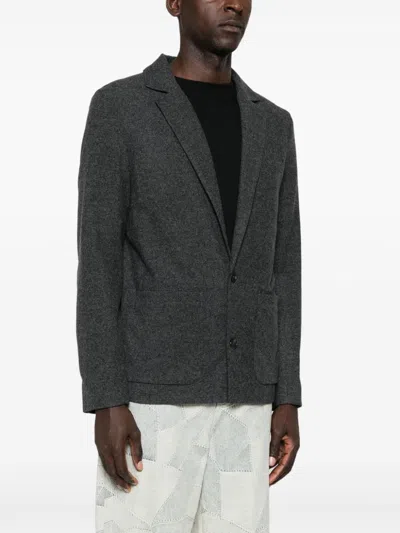 Apc Luc Jacket 48 Heather Charcoal Gray In Grey