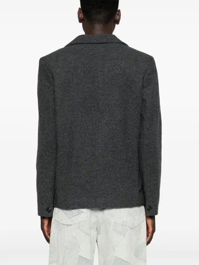 Apc Luc Jacket 48 Heather Charcoal Gray In Grey