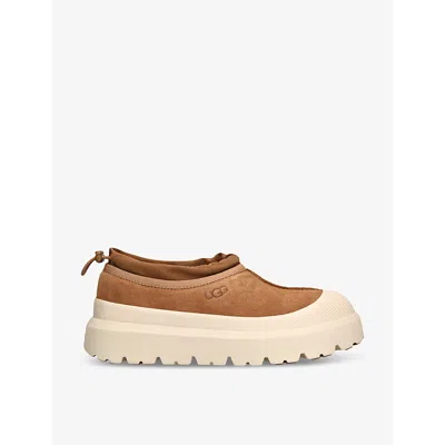 Ugg Tasman Weather Hybrid Chestnut Whitecap Slipper In Beige Comb
