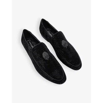 Kurt Geiger Embellished Hugh Eagle Loafers In Black