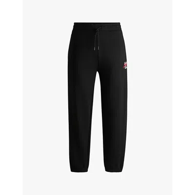 Hugo Boss Cotton Logo Joggers For In Black