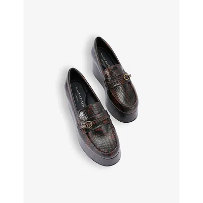 Kurt Geiger 70mm Mayfair Loafers In Dk.brn Com