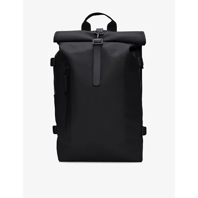 Rains Unisex Rolltop Rucksack Mini In Black