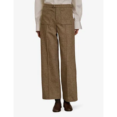 Soeur Harry Trousers In Beige/noisette
