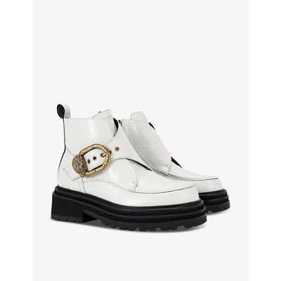 Kurt Geiger London Mayfair Platform Boot In Bone