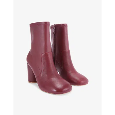 Kurt Geiger 90mm Langley Ankle Boots In Wine