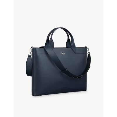 Cartier Mens Navy Blue Losange Slim Leather Document Holder In Navy Blue