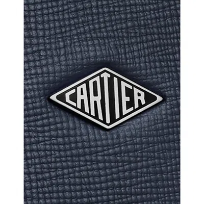 Cartier Mens Navy Blue Losange Slim Leather Document Holder In Navy Blue