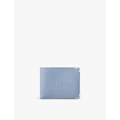 Cartier Womens Grey-blue Santos De  Cufflinks, Pen And Wallet Set In Grey-blue