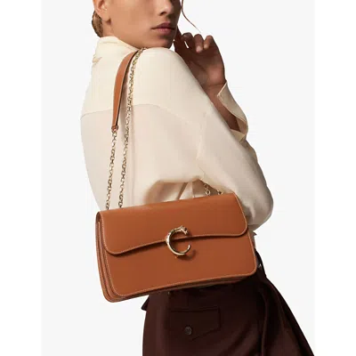 Cartier Womens Caramel Panthère De  Chain Small Leather Cross-body Bag In Caramel