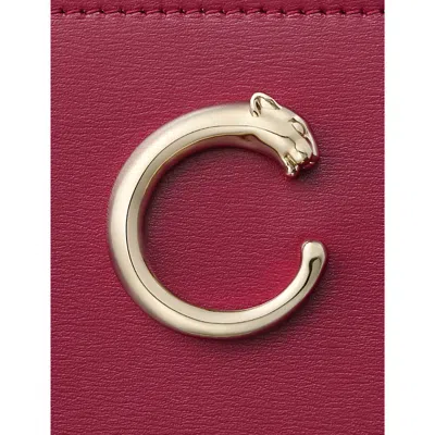 Cartier Womens Cherry Red Panthère De  International Zipped Leather Wallet In Cherry Red