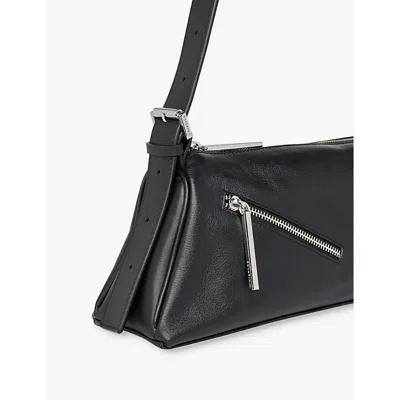 Whistles Womens Black Seva Leather Shoulder Bag In Black