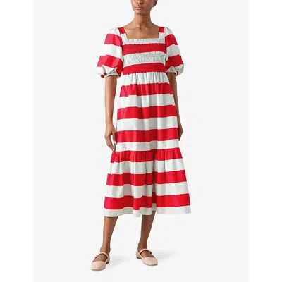 Lk Bennett Ruby Bold Stripe Maxi Dress In Mul-multi