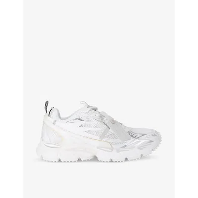 Off-white Ow Be Right Mix Materials Sneakers In White