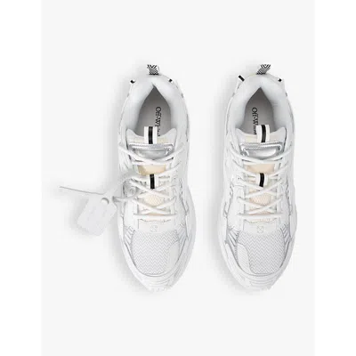 Off-white Ow Be Right Mix Materials Sneakers In White