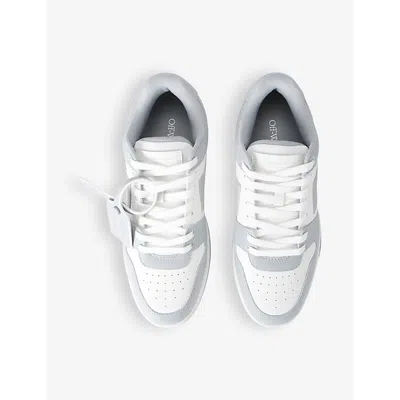 Off-white Off White Out Of Office Leather Sneakers In Grey