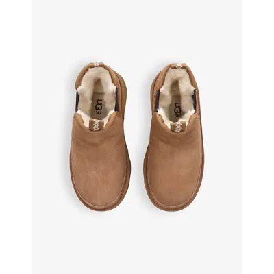 Ugg Brown Kids' Neumel Suede Chelsea Boots Eur 33.5 /1.5 Uk In Brown