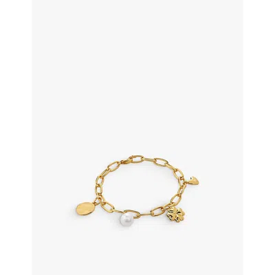 Monica Vinader Lucky Charm Bracelet In Yellow Gold