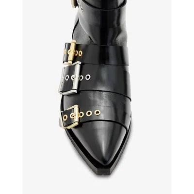Allsaints Jane Buckle Bootie In Black