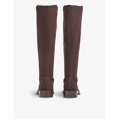 Lk Bennett Tallis Tall Boot In Bro-dark Chocolate