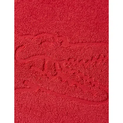 Lacoste Multicoloured Casual Logo-embroidered Organic-cotton Bath Mat 55cm X 80cm In Multicoloured